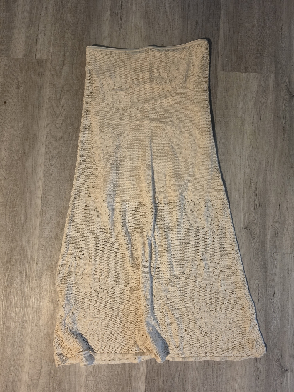 Abercrombie & Fitch Cream Strapless Knit Dress - Picture 2 of 3